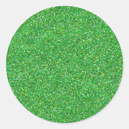 緑きらきら光る。 ラウンドシール (正面)