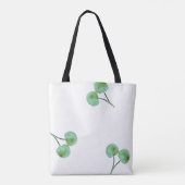 緑さくらんぼ模様 トートバッグ (裏面)
