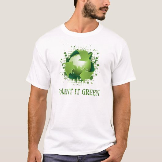 緑それを絵を描いて下さい Tシャツ (正面)