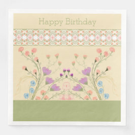 緑でアクセント付きフローラ