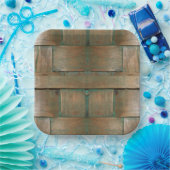 緑でガラス ペーパープレート (パーティー)