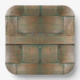 緑でガラス ペーパープレート