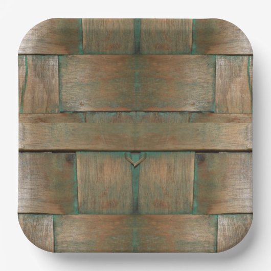 緑でガラス ペーパープレート (正面)