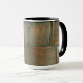 緑でガラス マグカップ (正面右)