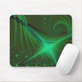 緑で囲まれた マウスパッド (マウス)