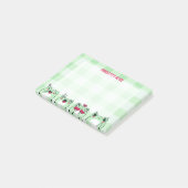 緑とってもキュートな子供用オリジナル漫画カエルキャラクター ポストイット (アングル)