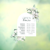 緑とアーチオープン時間ウィンドウにしがみつく ウィンドウサイン (シート3)