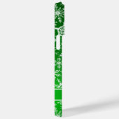 緑とエレガント白の雪の結晶クリスマス Case-Mate iPhoneケース (裏面 / 右)