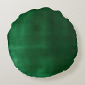 緑とエレガント金ゴールドスノーフレーク装飾品 ラウンドクッション (裏面)