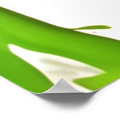 緑とオレンジのスパイラルデザイン ポスター (角)