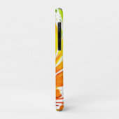 緑とオレンジのスパイラルデザイン Case-Mate iPhoneケース (裏面/左)