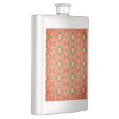 緑とオレンジのパターン フラスク (右)