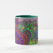 緑とオレンジのメルト マグカップ (中央)