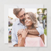 緑とオレンジのワイルドフラワーのフローラ写真 セーブザデート (裏面)