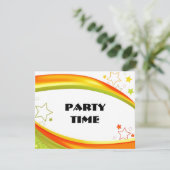 緑とオレンジの星 招待状 (スタンド正面)