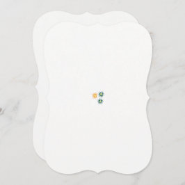 緑とオレンジの3つの花花びら