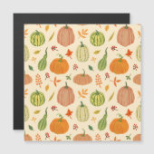 緑とオレンジ色のカボチャ、シームレスなパターン。 (正面/裏面)