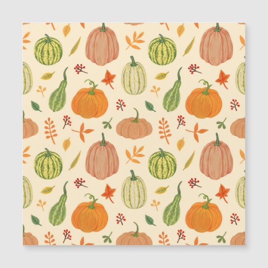 緑とオレンジ色のカボチャ、シームレスなパターン。 (正面)