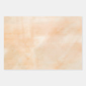 緑とオレンジ色の変化した水色 ラッピングペーパーシート (正面3)