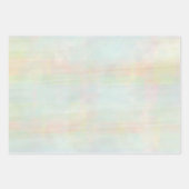 緑とオレンジ色の変化した水色 ラッピングペーパーシート (正面2)