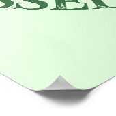 緑とオーアングルオールスネークデイシャームロックヘビ ポスター (角)