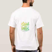 緑とクリーン Tシャツ (裏面)