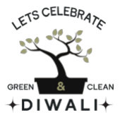 緑とク祝リアルのDiwali Tシャツ