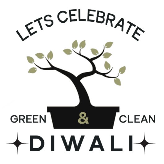 緑とク祝リアルのDiwali Tシャツ