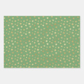 緑とゴールドフォイルのアクセント3卒業のセット ラッピングペーパーシート (正面3)