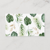 緑とサファリの動物のブックリクエスト エンクロージャーカード (裏面)