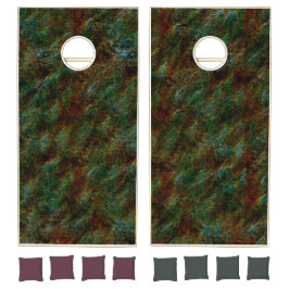 緑とサンゴの斑点のある壁スタイル