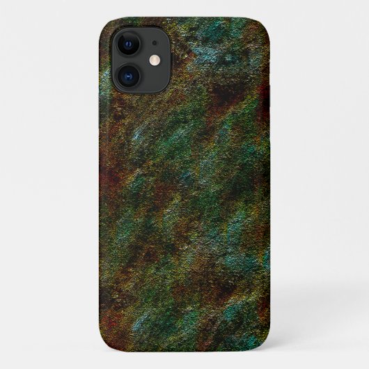 緑とサンゴの斑点のある壁スタイル Case-Mate iPhoneケース (裏面)