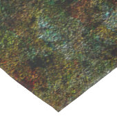 緑とサンゴ色の斑点のある壁のテクスチャ テーブルクロス (アングル)