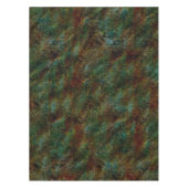 緑とサンゴ色の斑点のある壁のテクスチャ テーブルクロス (正面)