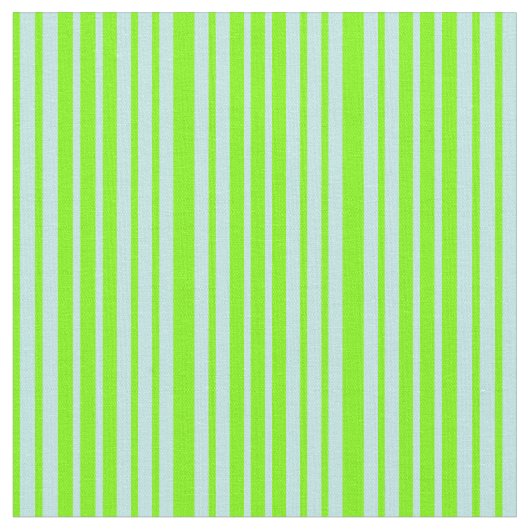 緑とターコイズの線のパターン ファブリック (クローズアップ)