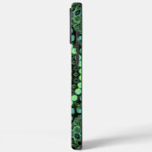 緑とティール(緑がかった色)万華鏡のように千変万化するパターンマンダラパターン Case-Mate iPhoneケース (裏面 / 左)