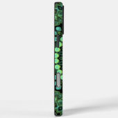 緑とティール(緑がかった色)万華鏡のように千変万化するパターンマンダラパターン Case-Mate iPhoneケース (裏面 / 右)