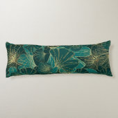 緑とトーンエキゾチック葉 ボディピロー (裏面)