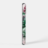 緑とピンクのサボテン 多肉植物 iPhone 15ケース (右側面)