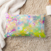 緑とピンクのホログラフィックランバーピロー ランバークッション (ブランケット)