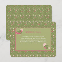 緑とピンクの可愛い鳥の絵本 赤ちゃんへ