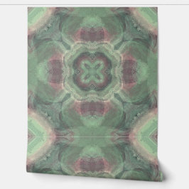 緑とピンクの水の色の幾何学的パターン 壁紙