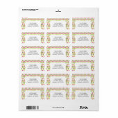 緑とピンクの水玉模様パターン ラベル (フルシート)