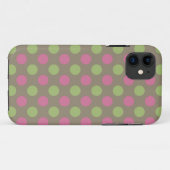 緑とピンクの水玉模様パターンiphone 5ケース Case-Mate iPhoneケース (裏面(横))