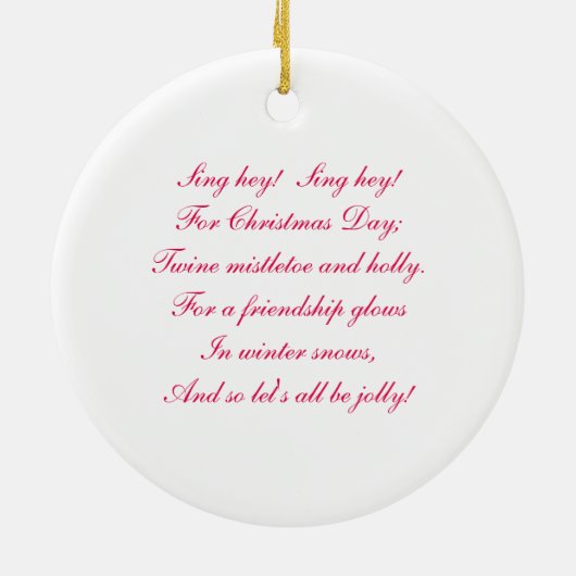 緑とピンクの水玉模様ラブバードオンブランチ セラミックオーナメント (裏面)