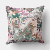 緑とピンクの液体アクリル クッション (裏面)