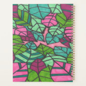 緑とピンクの熱帯葉国 プランナー手帳 (裏面)