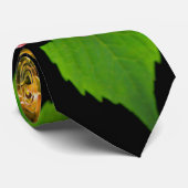 緑とピンクの牡丹 ネクタイ (ロール)