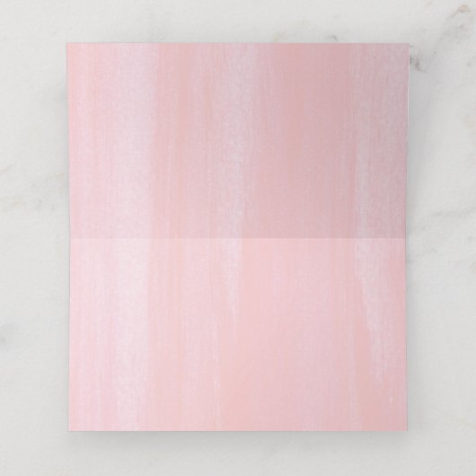 緑とピンクの花を多肉化エレガント プレイスカード (内部開封)