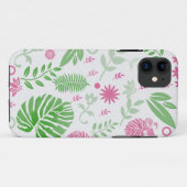 緑とピンク葉の花 Case-Mate iPhoneケース (裏面(横))